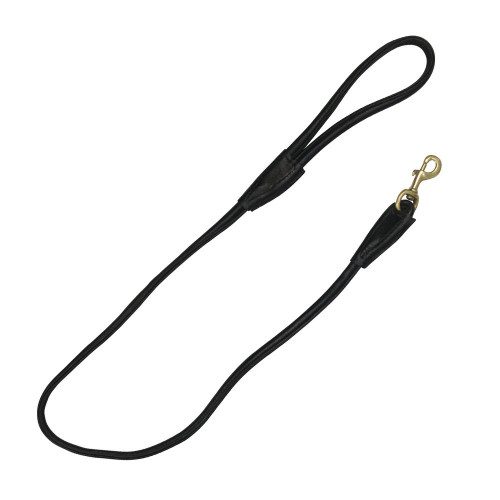 Benji & Flo Superior Rolled Leather Dog Lead - Manor Equestrian