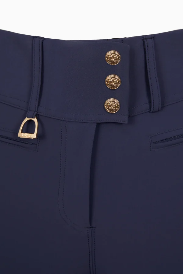 Holland Cooper Premium High Rise Breeches - Yale Blue