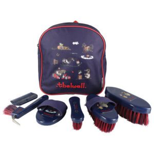 Hy Equestrian Thelwell Collection Complete Grooming Kit Rucksack -Practice Makes Perfect