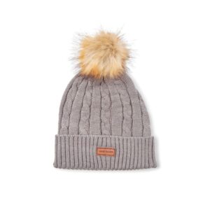 Cameo Equine Cable Knit Bobble Hat